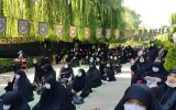برگزاری دسته عزاداری و اجتماع بانوان و دختران حسینی